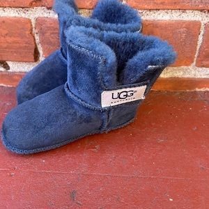 Navy blue baby UGGs medium